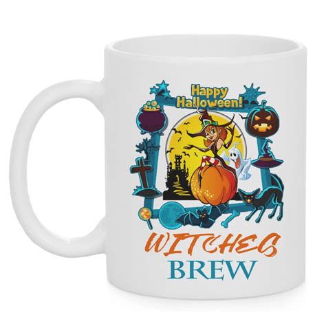 Fantastic Design Halloween Mug T Witch Brew Coffee Cup 11oz White