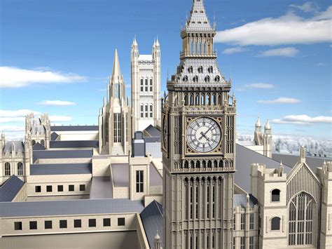 London Big Ben 3d Model