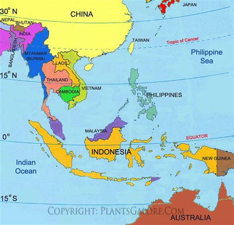Map Of Asia No Labels Maps National Geographic Society The Map Of