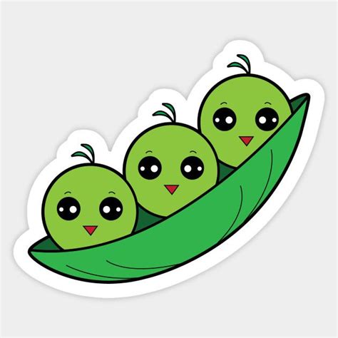 Cute Cartoon Three Peas In A Pod