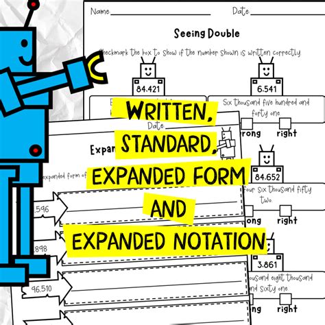 Written Standard Expanded Form And Expanded Notation L Distance