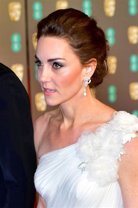 Kate Middleton Stuns In One Shoulder White Gown At Bafta Awards Top