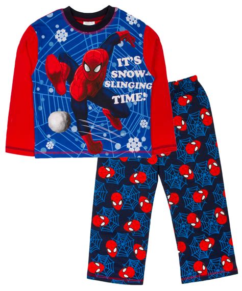 Kids Boys Pyjamas Marvel Spiderman Pyjama Set 2 Piece Pjs Long Size 1