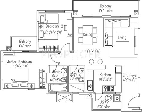1275 Sq Ft 2 Bhk 2t Apartment For Sale In Elita Homes Promenade Jp