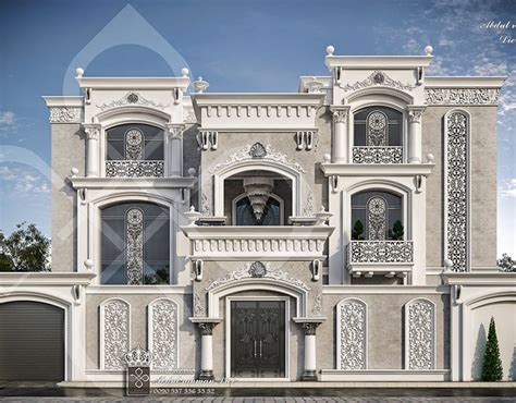 New Classic Palace On Behance Classic Villa Classic House Exterior