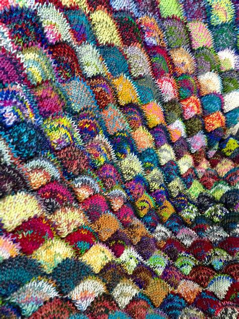 Seashell Scrap Yarn Blanket Pattern By Charan Sachar Scrap Yarn