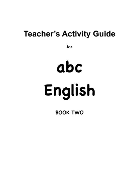 Easy English Readers Teachersactivityguide2 Page 1 Created With