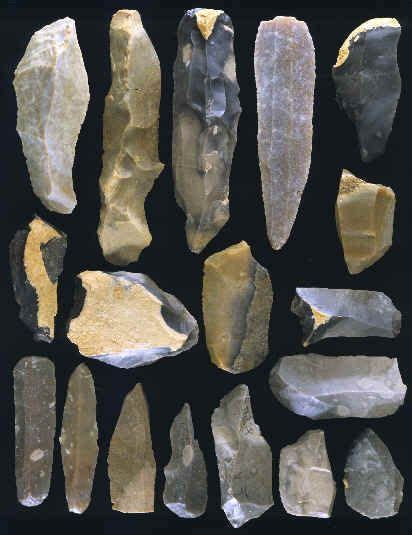 Upper Paleolithic Aurignacian Tool Culture Points Tools And Handaxes