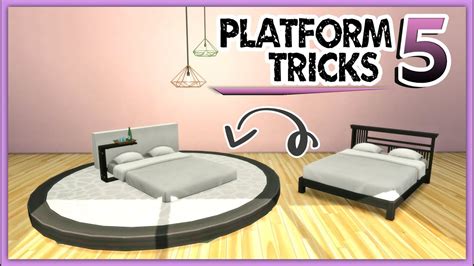 Functional Platforms Building Ideas Sims 4 Rounded Bed Waterfall