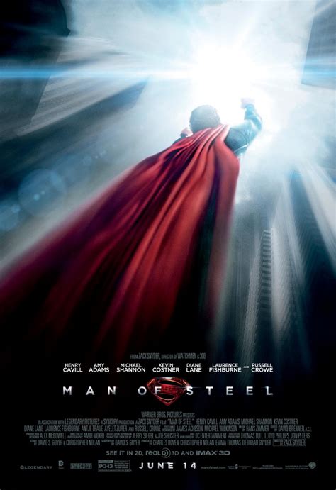 I described a plot, a synopsis, actors, and showed you lots of other very interesting stuff. The Blot Says...: New Superman Man of Steel Movie Posters