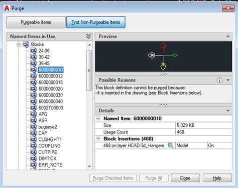 The H Factor Using The Autocad Purge Command