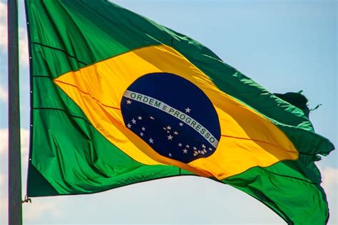 Premium Photo Brazilian Flag Outdoors In The City Of Rio De Janeiro