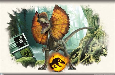Jurassic World Dominion Dilophosaurus Focal Wall Poster 22375 X