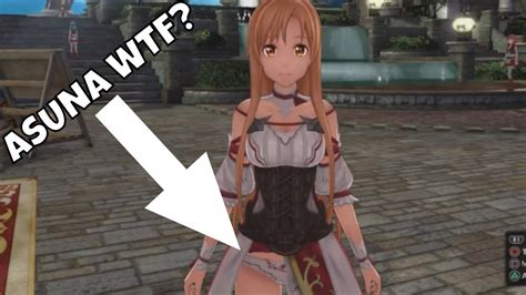 Asuna Showed Me Her Panties Sword Art Online Hollow Realization Youtube