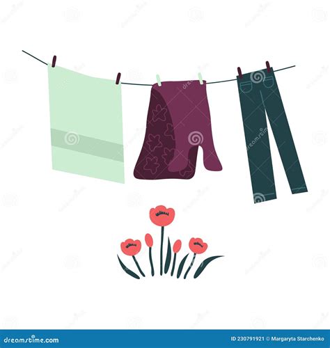 Cloth Vector Illustration Stock Vector Illustration Of Rope 230791921