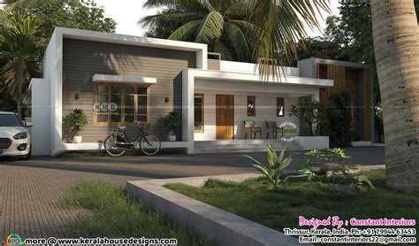 3 Bedroom Box Model Single Storied House Kerala Home Design And Floor