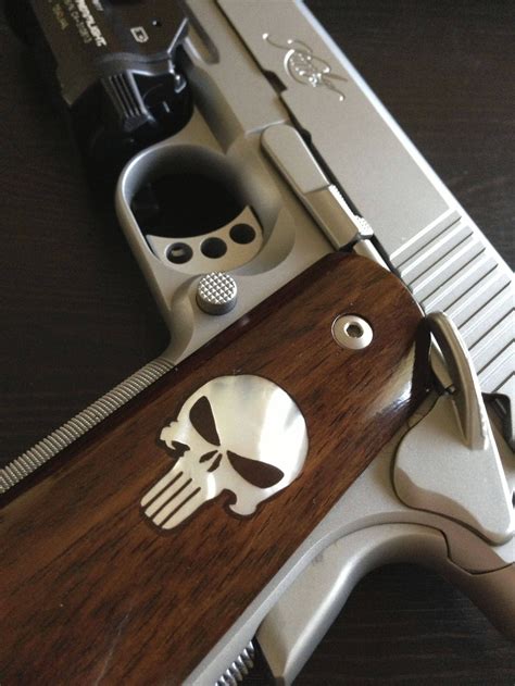 Upgraded My Kimber 1911 With Punisher Wood Grips Rguns