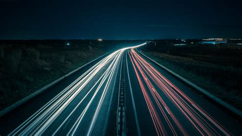 1920x1080 Resolution Time Lapse Photography Highway Night Traffic