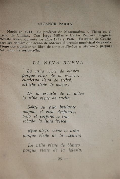 Nicanor Parra Poesia 1939 Nuevos Poetas Chilenos 55000 En Mercado