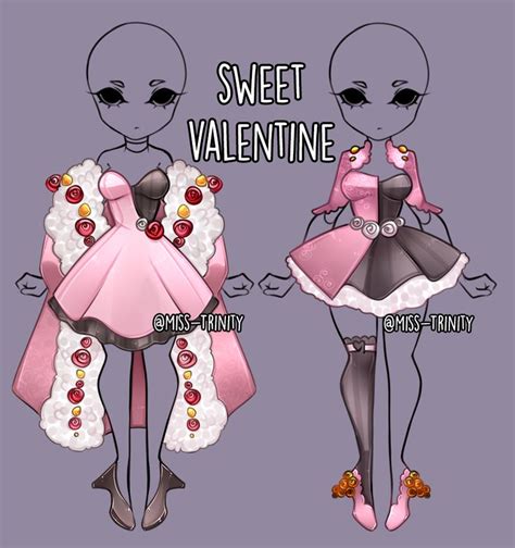 An Alien Couple Dressed Up In Pink And Black Outfits For Valentines