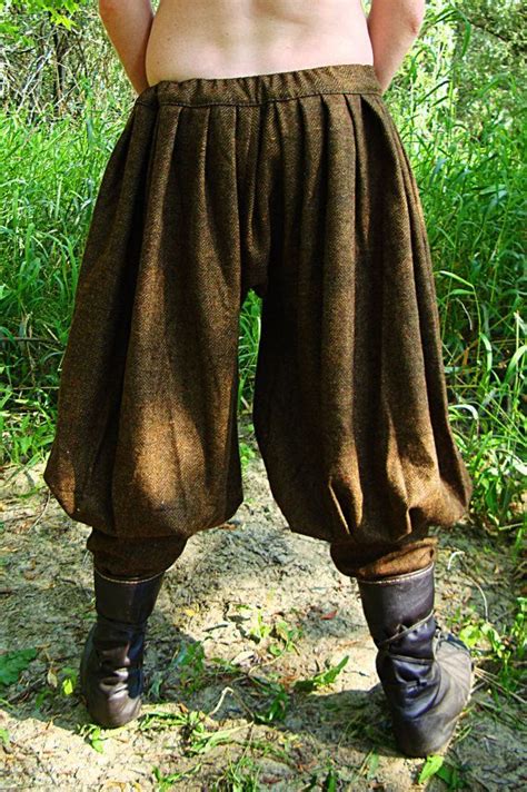 Early Medieval Viking Baggy Pants Trousers Historical Pattern For