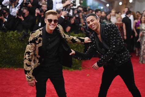 justin bieber and olivier rousteing — 2015 best pictures from the met gala popsugar