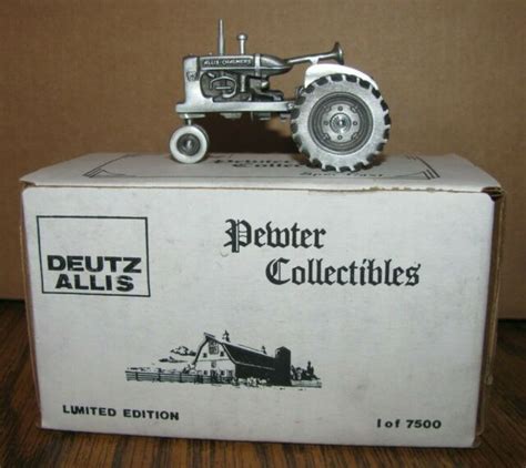 Allis Chalmers Wd45 Pewter Tractor Spec Cast 143 Toy Ltd Ed 17500 Mfg