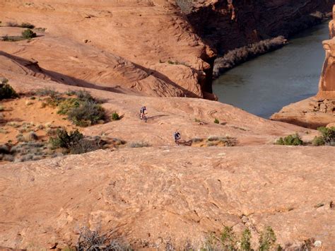 You can see how deep the sand is at the end of this video, like riding on the beach in a land locked state. Moab Slickrock Trail Mountain Biking | UltraRob's Adventures