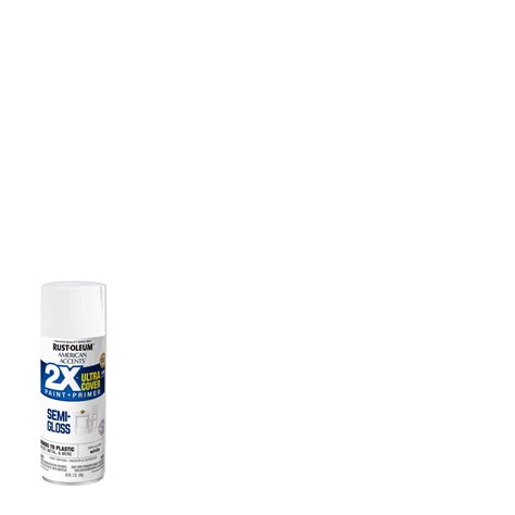 White Rust Oleum American Accents 2x Ultra Cover Semi Gloss Spray