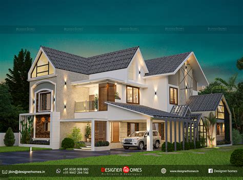 Modern Architecture European Style Kerala Mix English