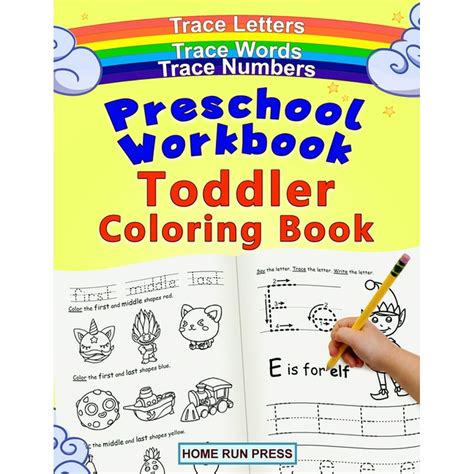 Preschool Workbook Toddler Coloring Book Pre K Activity Book Pre