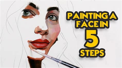 Painting A Face In Steps Acrylic Face Painting Abstract Portrait