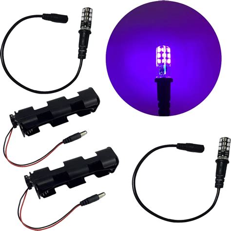 2 Kits Blacklight Led Special Effects Lights For Props Scenery