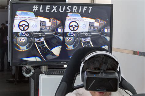 lexus rc f oculus rift simulator autos ca