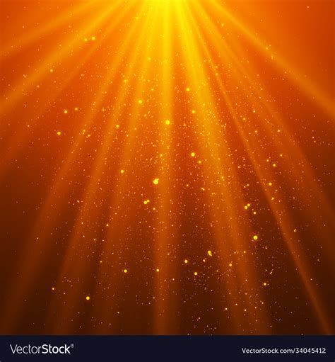 Orange Shining Light Top Magic Abstract Royalty Free Vector