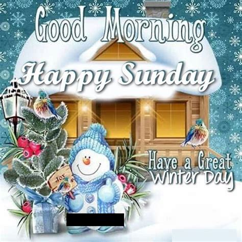 Winter Good Morning Happy Sunday Quote Pictures Photos