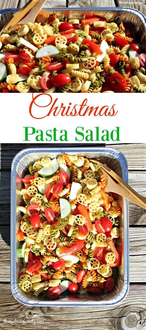 Healthy and delicious, each one can double as a main or side a big, bountiful salad is the best way to celebrate delicious seasonal produce! Christmas Pasta Salad | Recipe | Potluck dishes, Christmas salad recipes, Christmas pasta