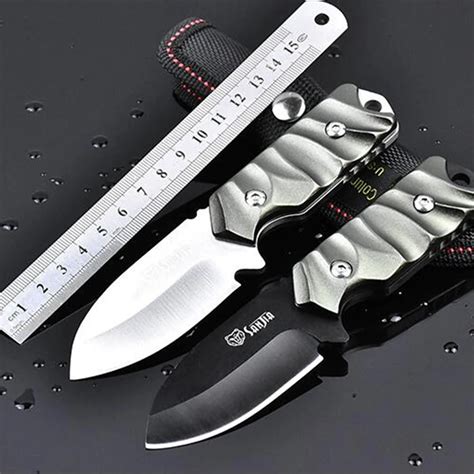 Pegasi Small Fixed Blade Knife Stainless Steel Sanding Blade Mini