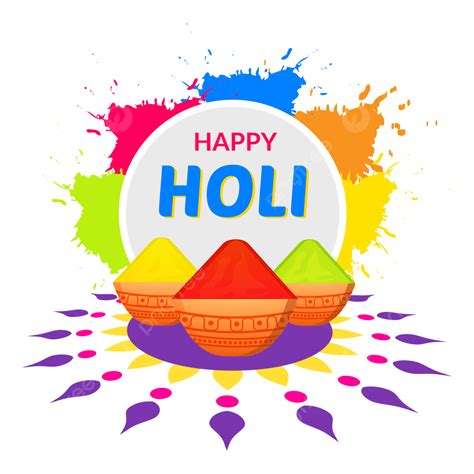 Colorful Happy Holi Festival Png Transparent Image And Vector Indian