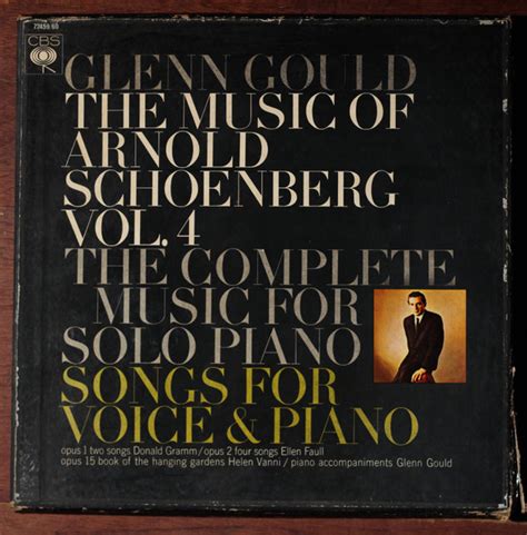 Arnold Schoenberg Glenn Gould The Music Of Arnold Schoenberg Vol4