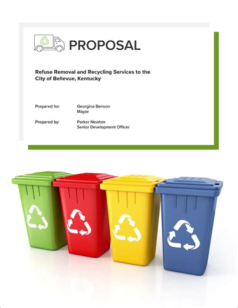 Trash And Waste Pickup Services Sample Proposal Steps