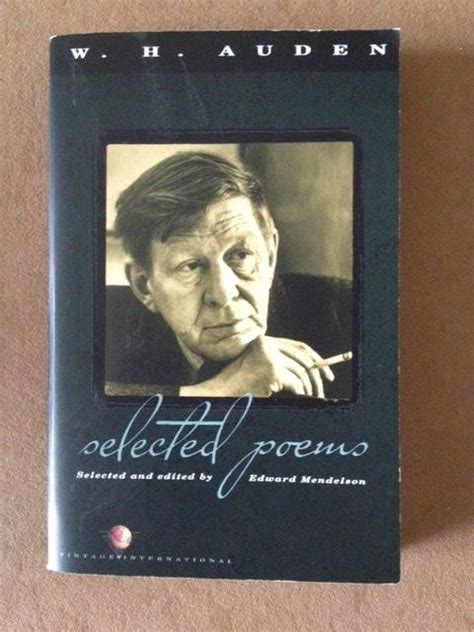 Wh Auden Selected Poems Reading Writing Book Worth Reading Word