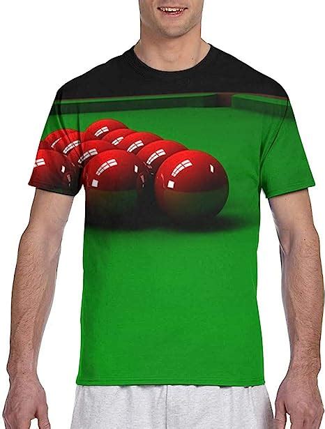 Fashion Snooker Mens Casual Short Sleeve Shirt Fit Baseball T Shirts