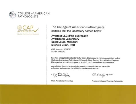 Lab Certifications Averhealth