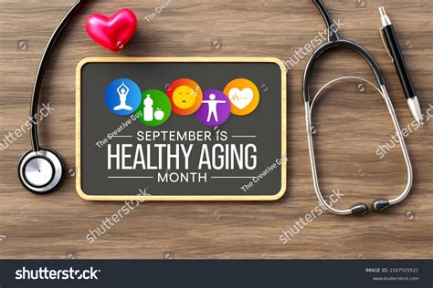 Healthy Aging Month Observed Every Year Stock Illustration 2167525521 Shutterstock