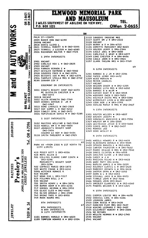 Polk's Abilene (Taylor County, Texas) City Directory, 1963 - Page 238