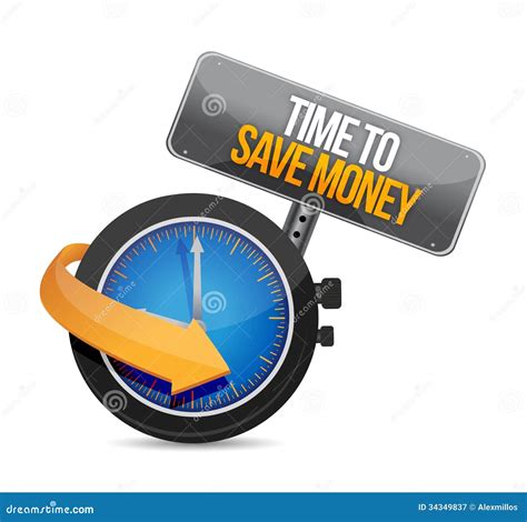 Time To Save Money Illustration Design Stock Illustration