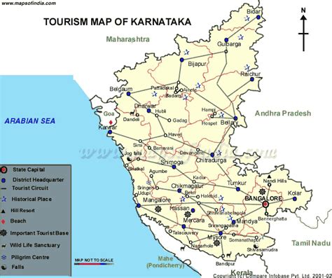 Karnataka route map with distance rating: Maps of Karnataka, Karnataka Maps, tourism map of ...