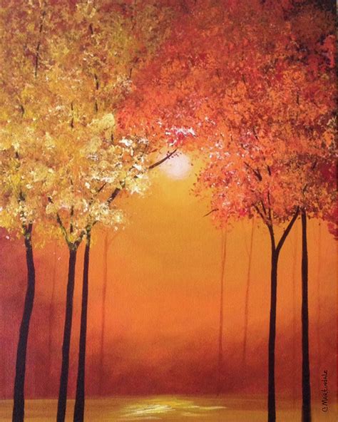 Autumn Glow Painting By Carole Martindale Fine Art America