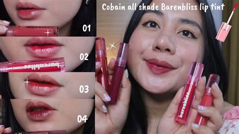 REVIEW SEMUA SHADE BARENBLISS LIP TINT Tahan Lama Tidak Hilang Hilang Saat Makan YouTube